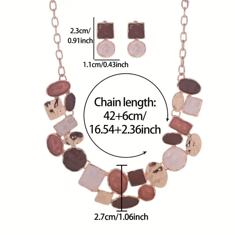 1 Set Schmuckset aus Zinklegierung